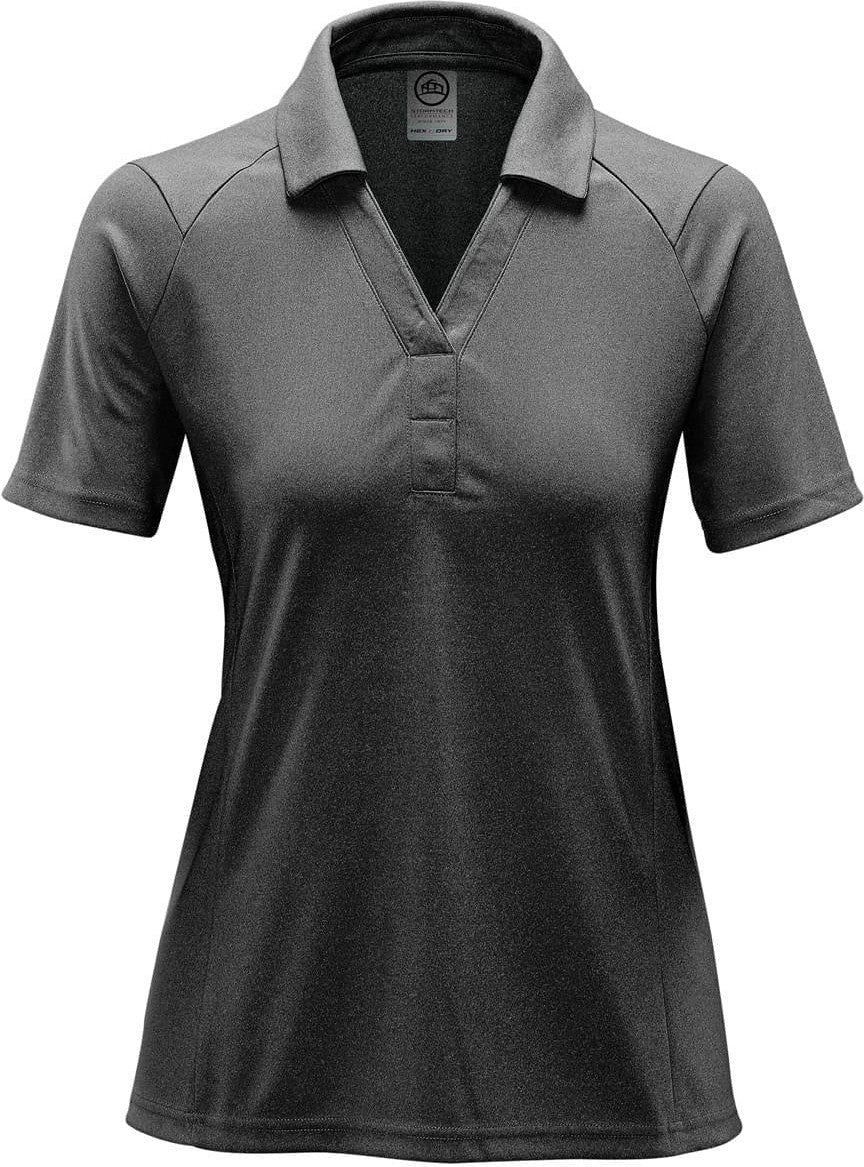 Stormtech Spl-1w Women’s Mistral Heathered Polo - Charcoal Heather - Ladies Xs