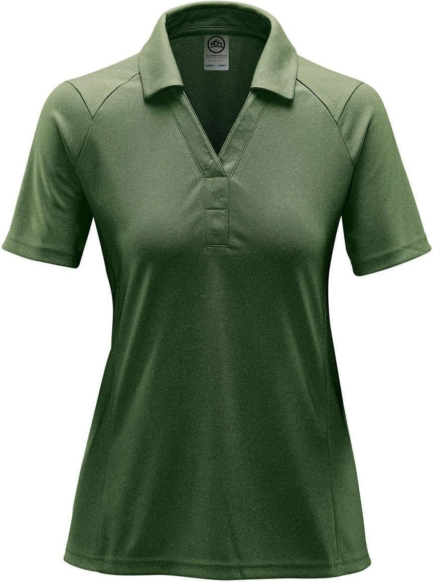 Stormtech Spl-1w Women’s Mistral Heathered Polo - Earth - Ladies Xs