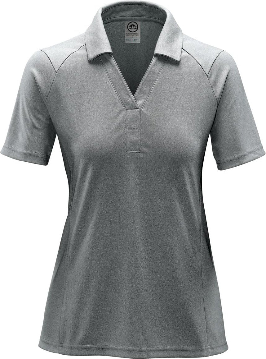 Stormtech Spl-1w Women’s Mistral Heathered Polo - Titanium - Ladies Xs