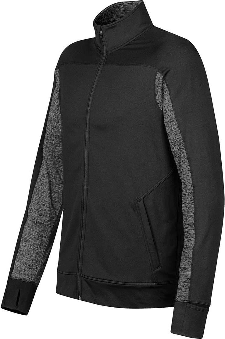 Stormtech Spn-1 Men’s Lotus Full Zip Shell - Black Carbon Heather