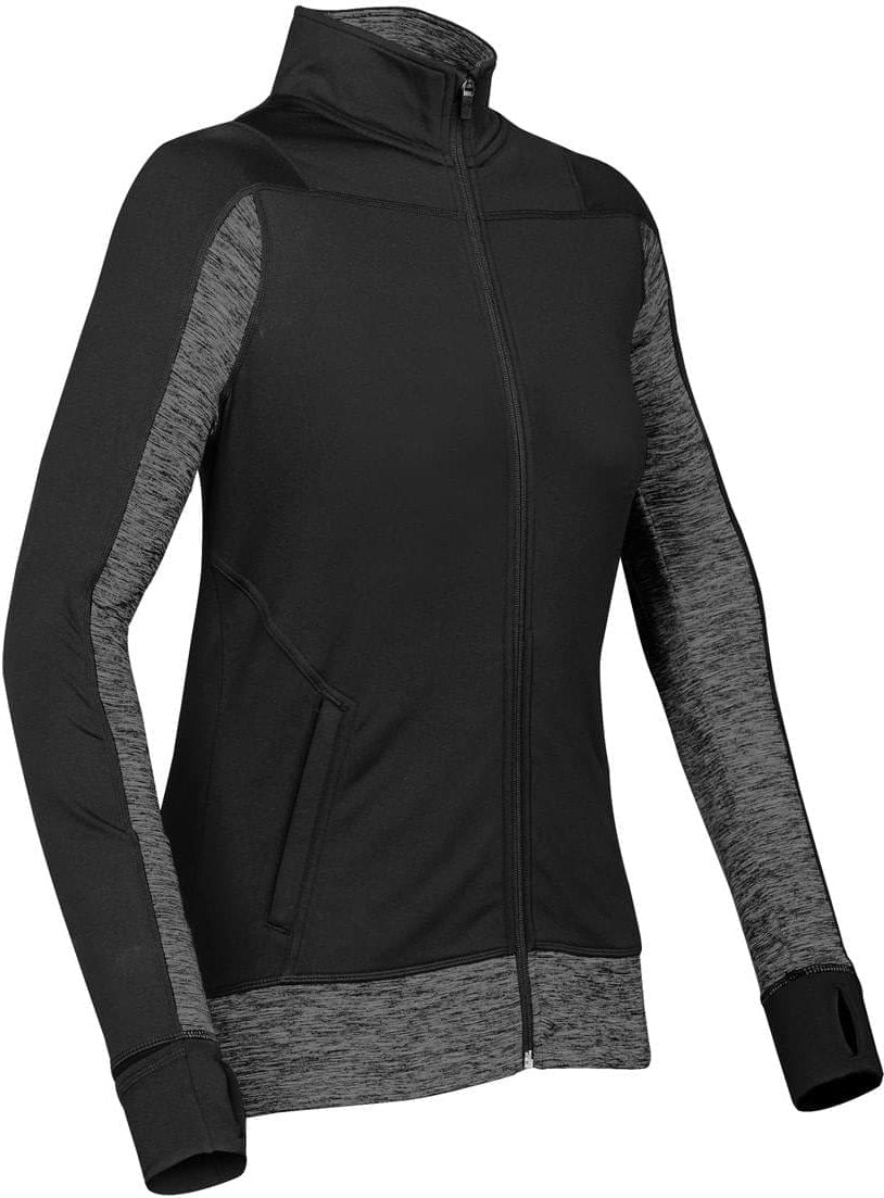 Stormtech Spn-1w Women’s Lotus Full Zip Shell - Black Carbon Heather