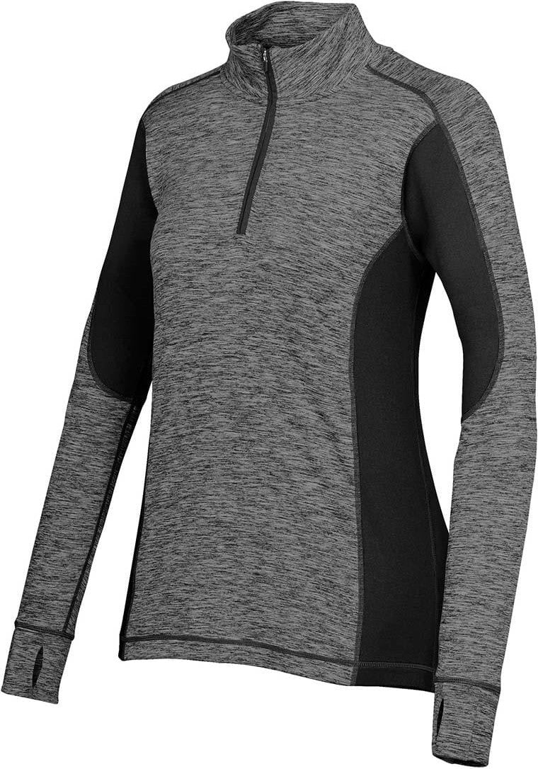 Stormtech Spr-1w Women’s Lotus 1/4 Zip - Carbon Heather Black