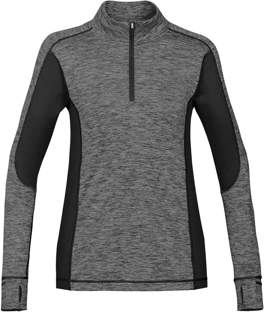 Stormtech Spr-1w Women’s Lotus 1/4 Zip - Carbon Heather Black - Ladies Xs