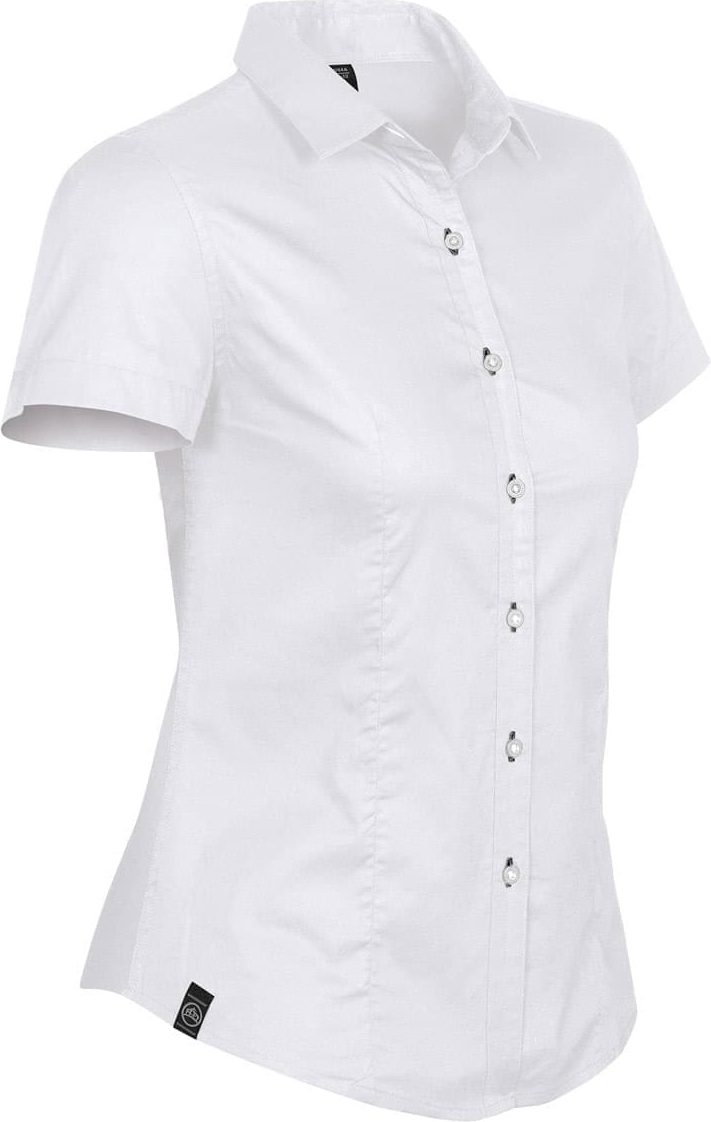 Stormtech Spz-1w Women’s Harbour Short Sleeve Shirt - White