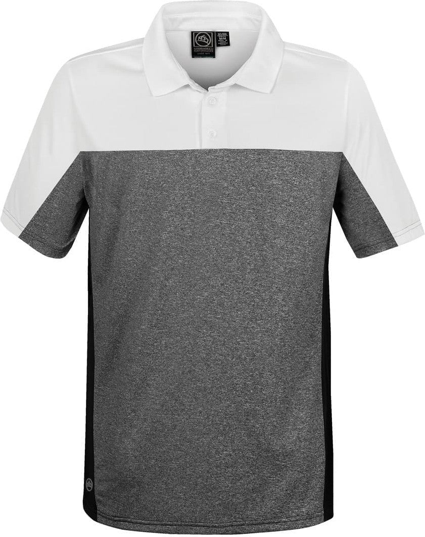 Stormtech Srt-1 Men’s Reef Polo - White Carbon Heather - Adult s