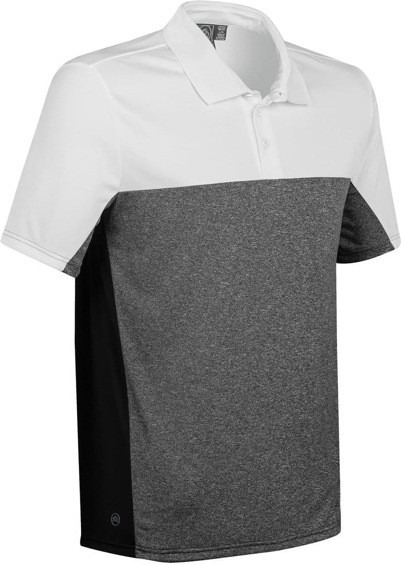 Stormtech Srt-1 Men’s Reef Polo - White Carbon Heather