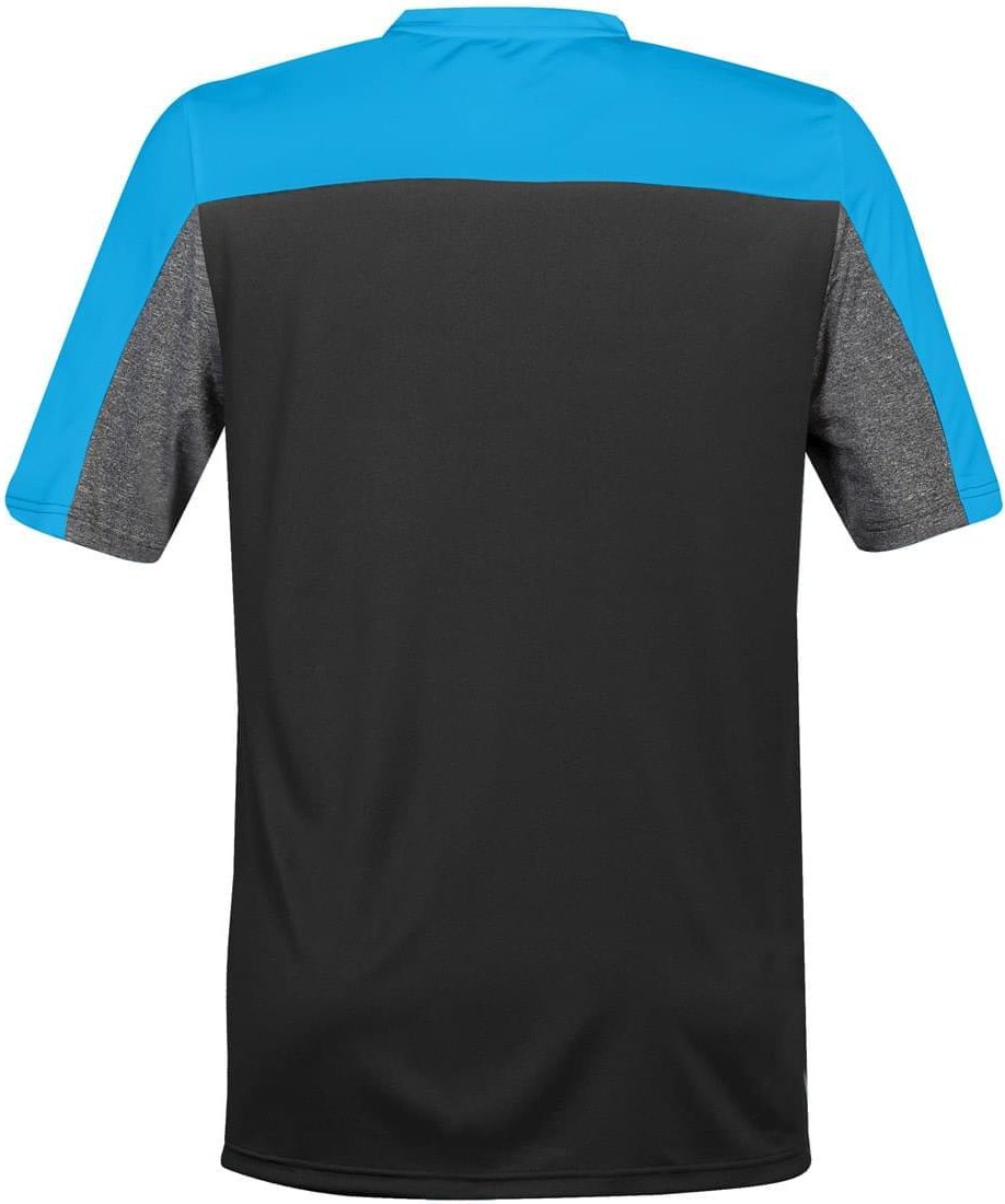 Stormtech Srt-2 Men’s Reef Tee - Electric Blue Carbon Heat - Adult s