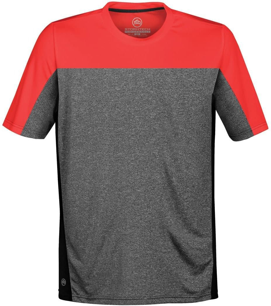 Stormtech Srt-2 Men’s Reef Tee - True Red Carbon Heather - Adult s
