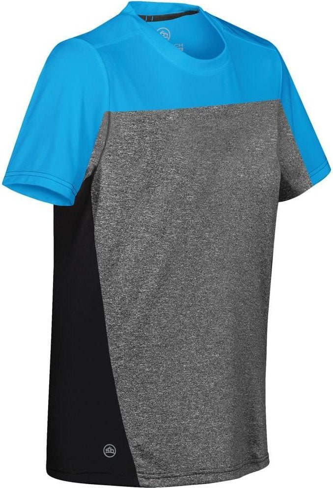 Stormtech Srt-2w Women’s Reef Tee - Electric Blue Carbon Heat