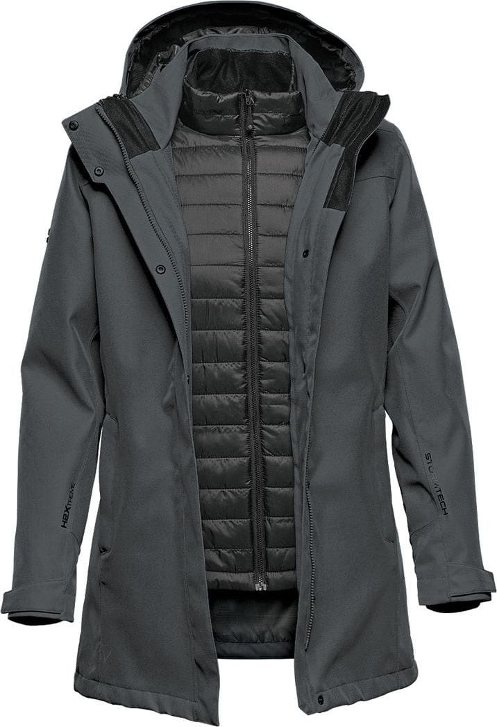 Stormtech Ssj-2w Women’s Avalante 3-in-1 Jacket - Charcoal Twill - Ladies Xs