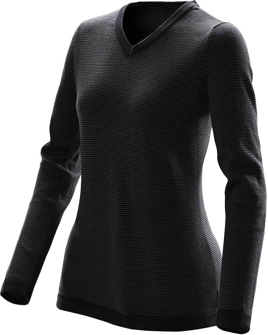 Stormtech Stc-1w Women’s Horizon Crew Neck Sweater - Navy Stripe