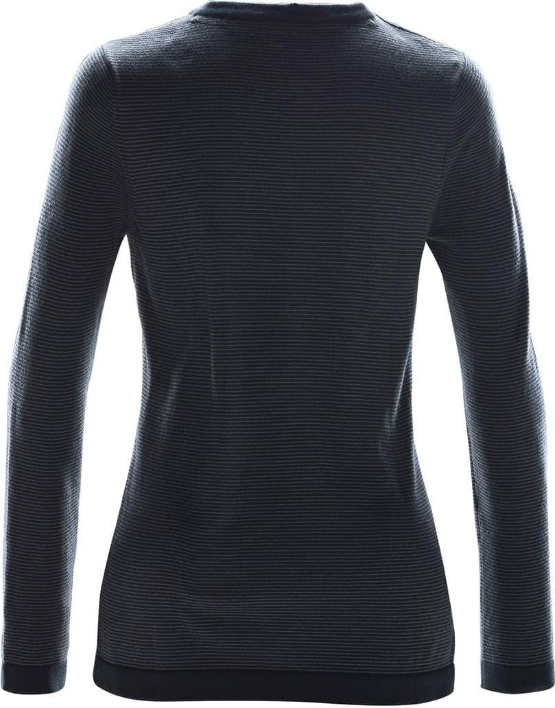 Stormtech Stc-1w Women’s Horizon Crew Neck Sweater - Navy Stripe - Ladies Xs