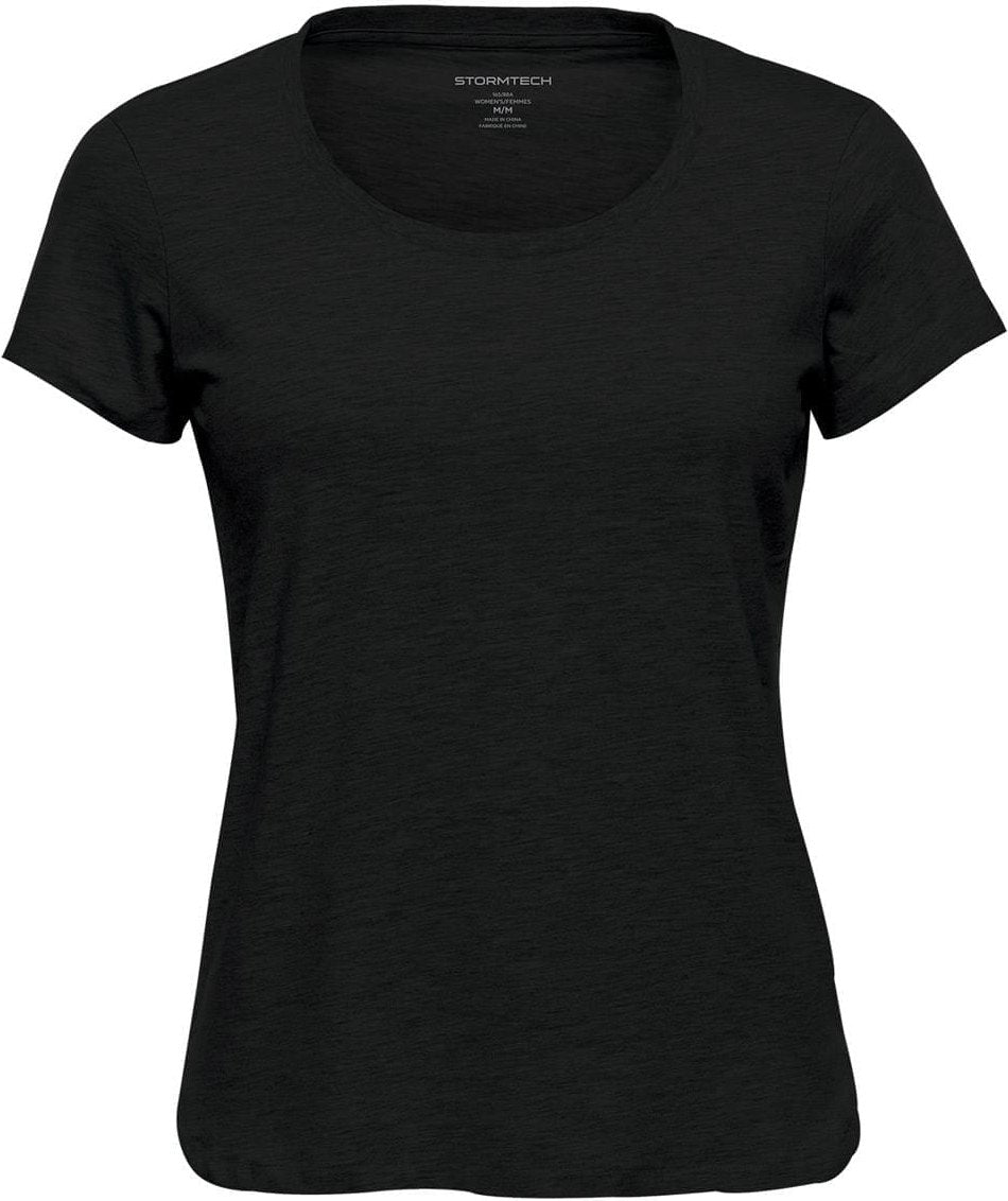 Stormtech Stg-1w Women’s Pacifica Tee - Black - Ladies 2xs