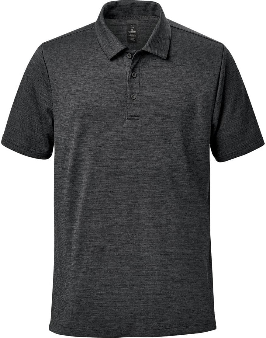 Stormtech Stw-1 Men’s Torrente S/s Polo - Charcoal Mix - Adult s