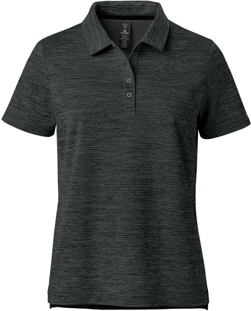 Stormtech Stw-1w Women’s Torrente S/s Polo - Charcoal Mix - Ladies Xs