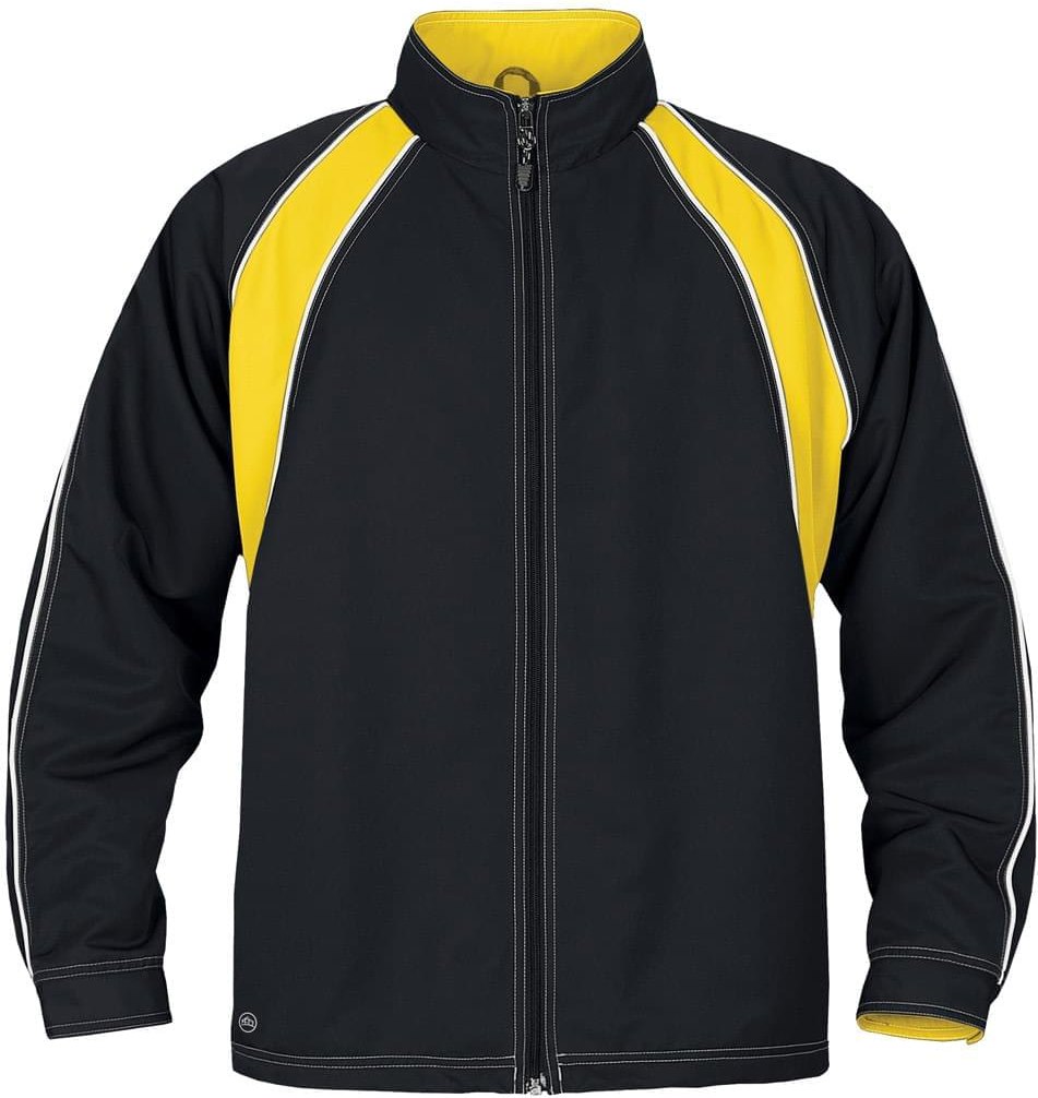 Stormtech Stxj-1w Women’s Blaze Athletic Jacket - Black 603 Sundance White - Ladies Xs