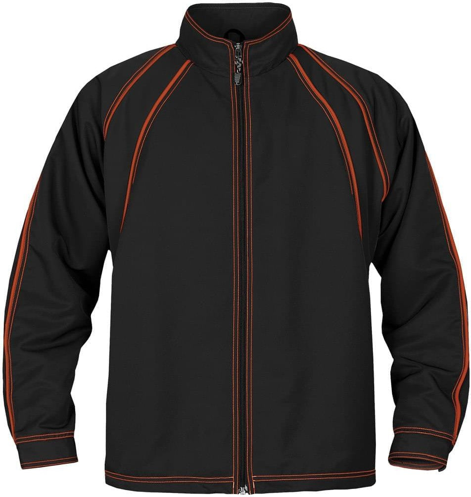 Stormtech Stxj-1w Women’s Blaze Athletic Jacket - Black Orange - Ladies Xs