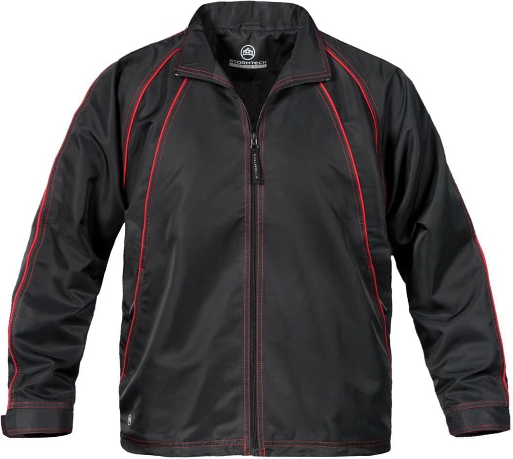 Stormtech Stxj-1w Women’s Blaze Athletic Jacket - Black Red - Ladies Xs
