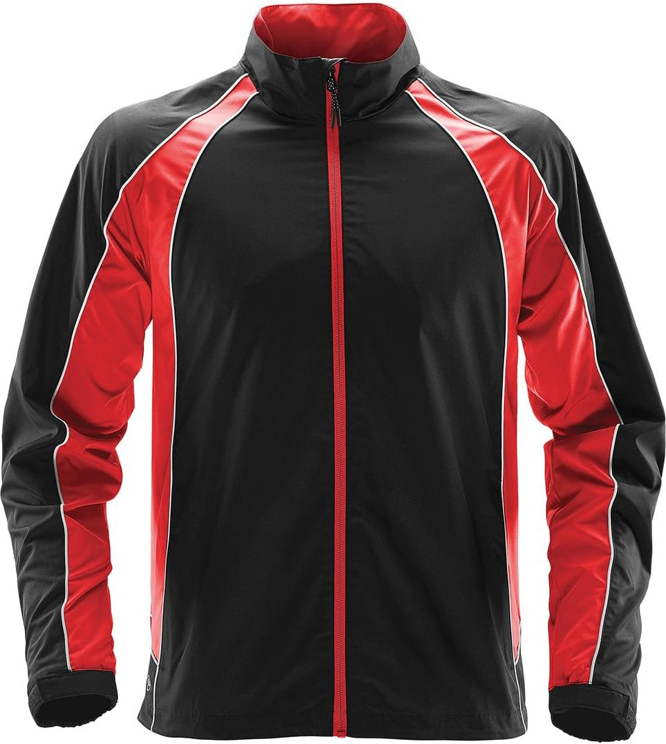 Stormtech Stxj-2le Men’s Warrior Training Jacket - Black Bright Red White - Adult l