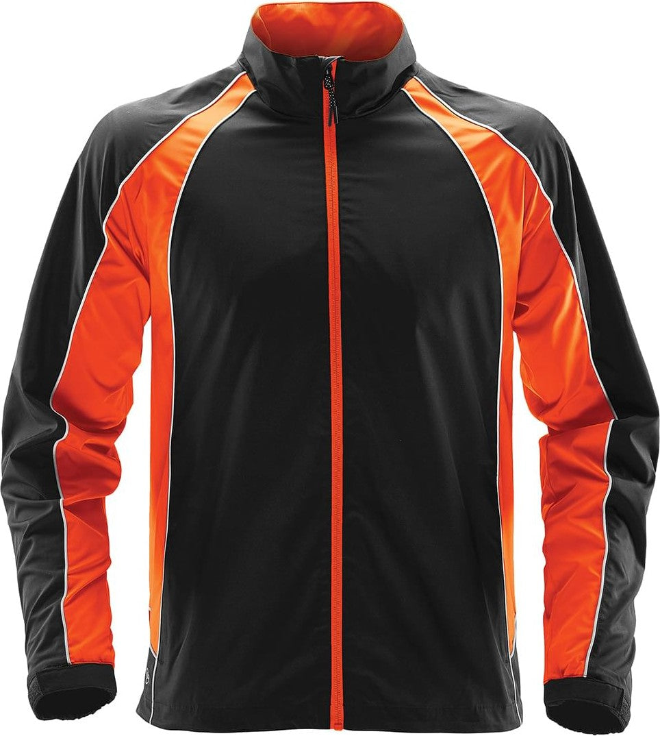 Stormtech Stxj-2le Men’s Warrior Training Jacket - Black Orange White - Adult s