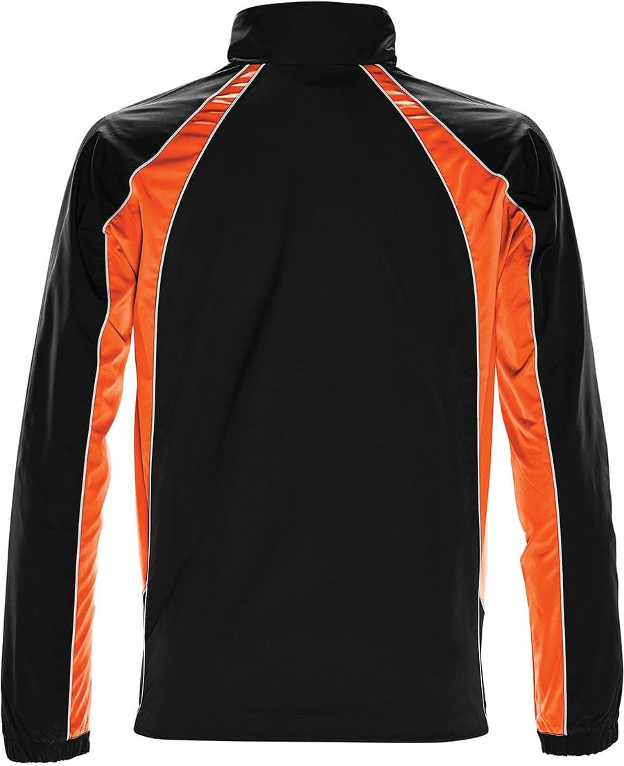 Stormtech Stxj-2le Men’s Warrior Training Jacket - Black Orange White - Adult s