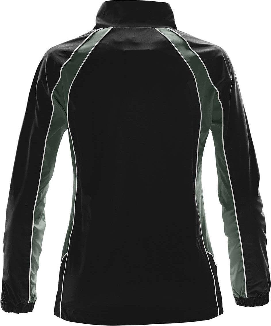 Stormtech Stxj-2w Women’s Warrior Training Jacket - Black Forest White - Ladies Xs