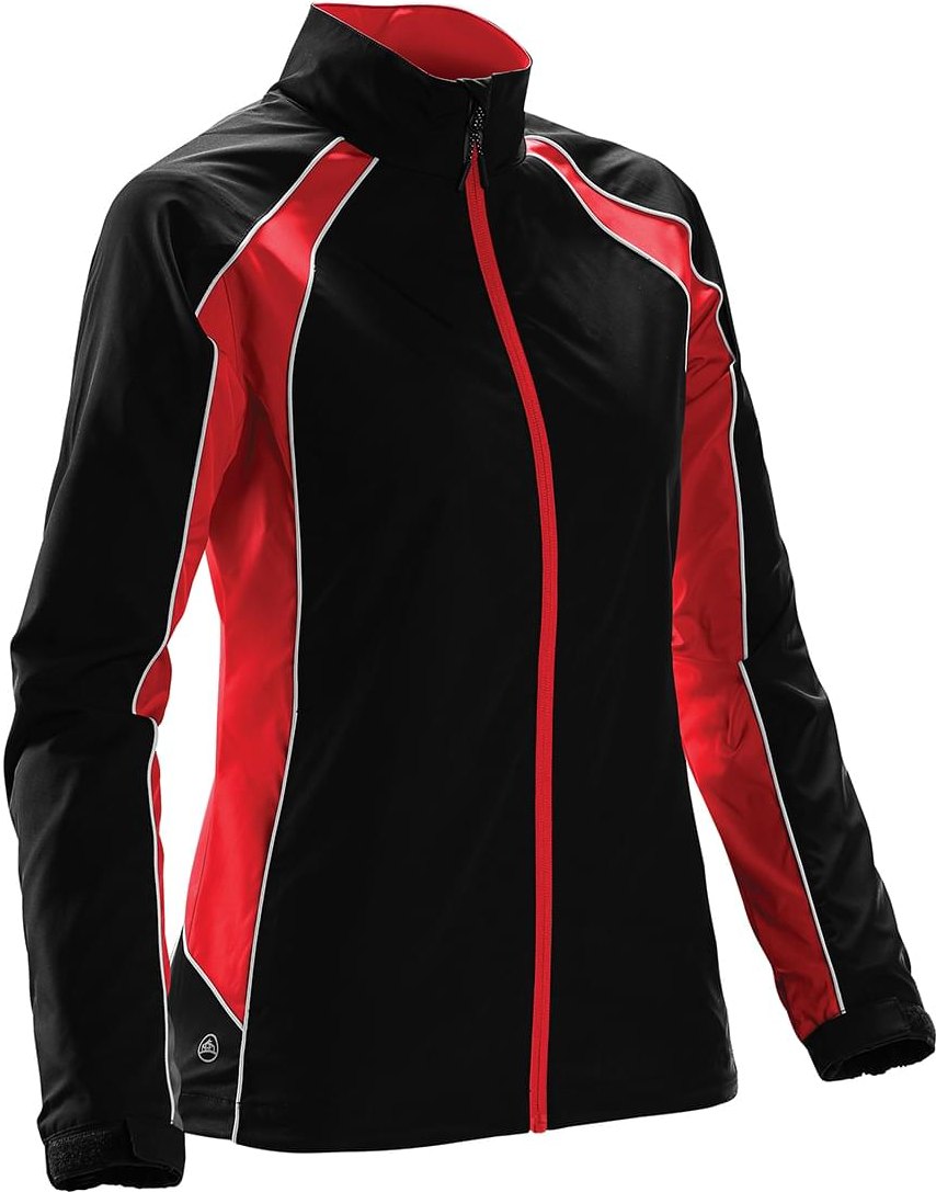 Stormtech Stxj-2wle Women’s Warrior Training Jacket - Black Bright Red White