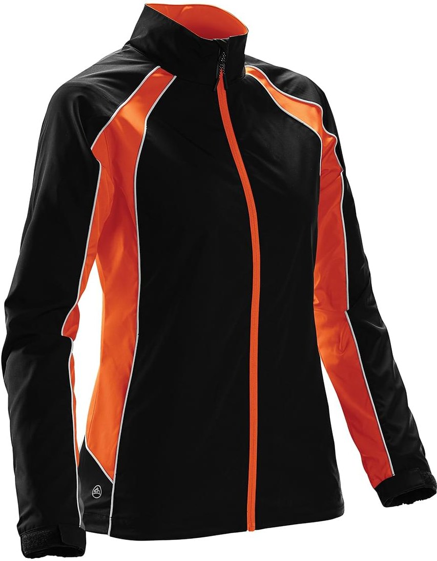 Stormtech Stxj-2wle Women’s Warrior Training Jacket - Black Orange White