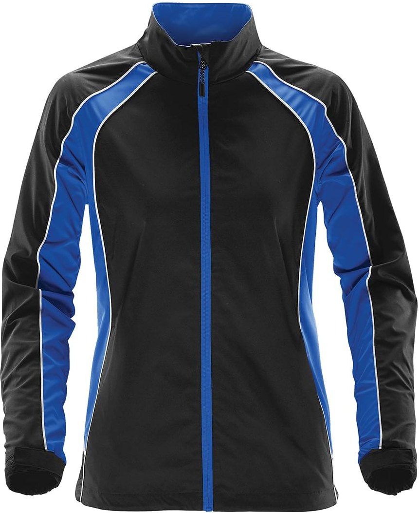 Stormtech Stxj-2wle Women’s Warrior Training Jacket - Black Royal White - Ladies Xs