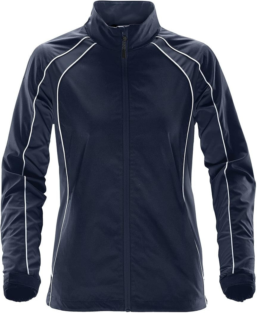 Stormtech Stxj-2wle Women’s Warrior Training Jacket - Navy White - Ladies Xs