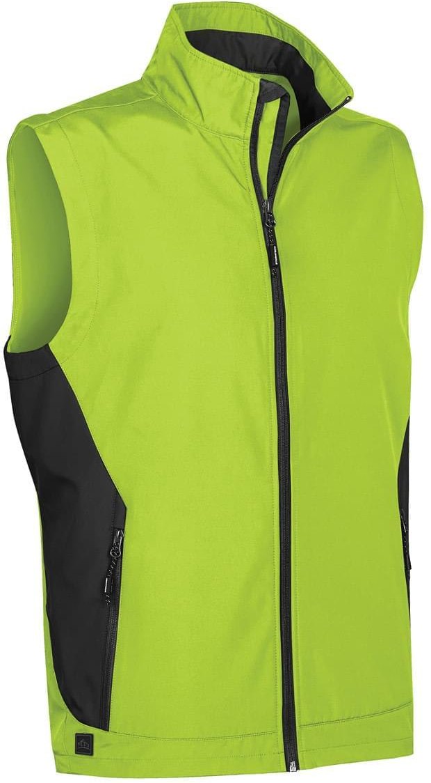 Stormtech Sv-1 Men’s Pulse Softshell Vest - Kiwi Black - Adult Xl