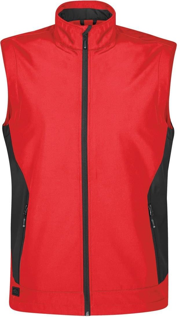 Stormtech Sv-1 Men’s Pulse Softshell Vest - True Red Black - Adult m