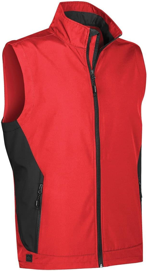 Stormtech Sv-1 Men’s Pulse Softshell Vest - True Red Black