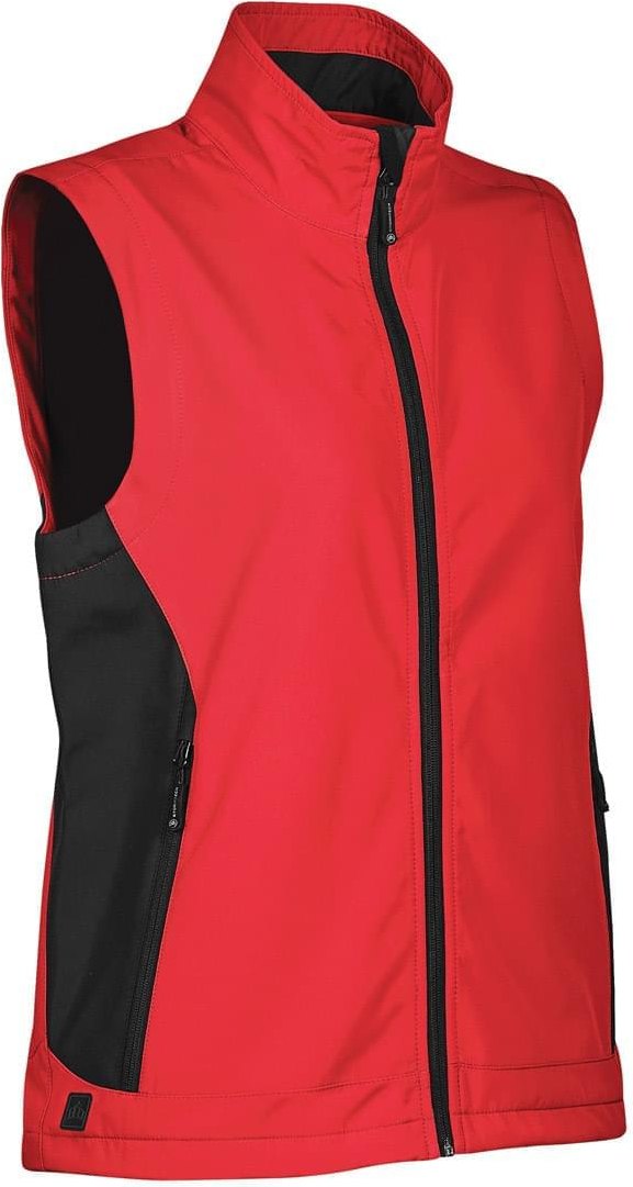 Stormtech Sv-1w Women’s Pulse Softshell Vest - True Red Black