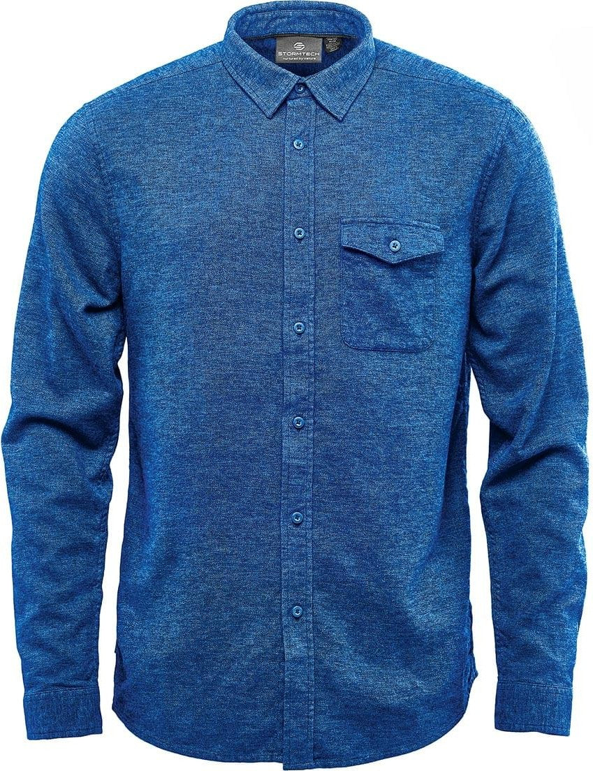 Stormtech Sxw-1 Men’s Dockyard Long Sleeve Twill Shirt - Indigo - Adult s