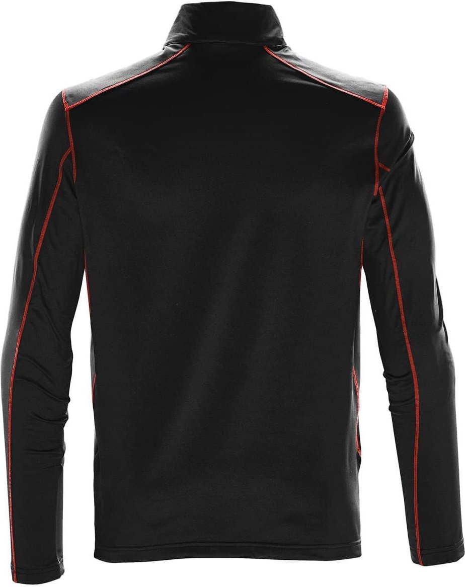 Stormtech Tfw-1 Men’s Pulse Fleece 1/4-zip Pullover - Black Bright Red