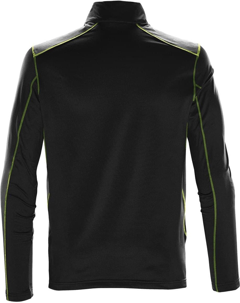 Stormtech Tfw-1 Men’s Pulse Fleece 1/4-zip Pullover - Black Kiwi - Adult m