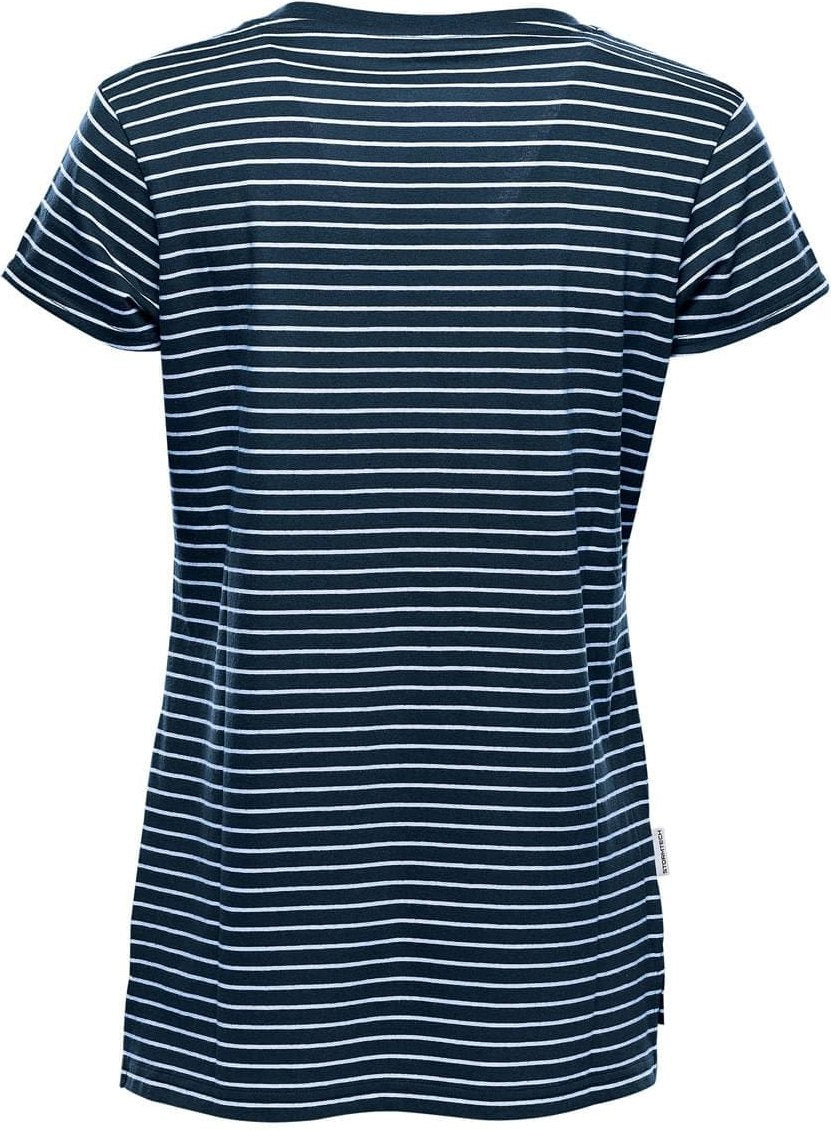 Stormtech Tg-2w Women’s Railtown Crew Neck Tee - Navy White