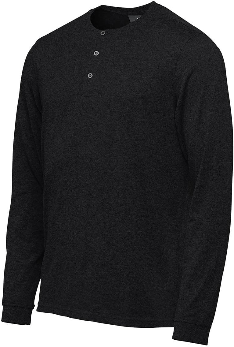 Stormtech Tgh-1 Men’s Torcello Long Sleeve Henley - Black