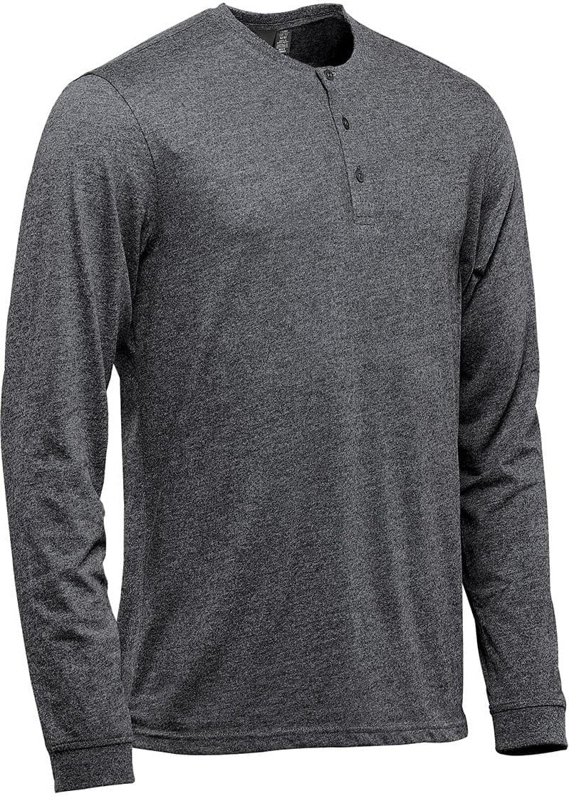 Stormtech Tgh-1 Men’s Torcello Long Sleeve Henley - Graphite Heather