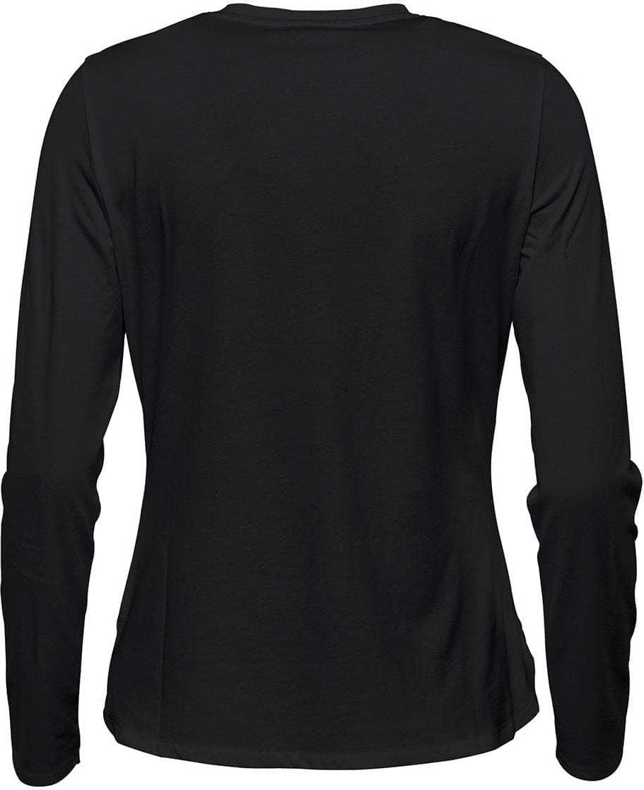 Stormtech Tgh-1w Women’s Torcello Long Sleeve Henley - Black - Ladies Xs