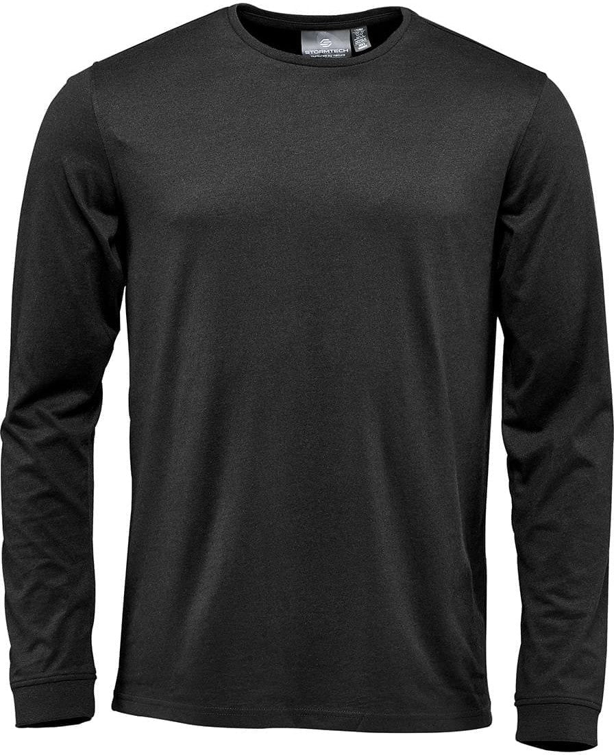 Stormtech Tgl-1 Men’s Torcello Long Sleeve Tee - Black - Adult s