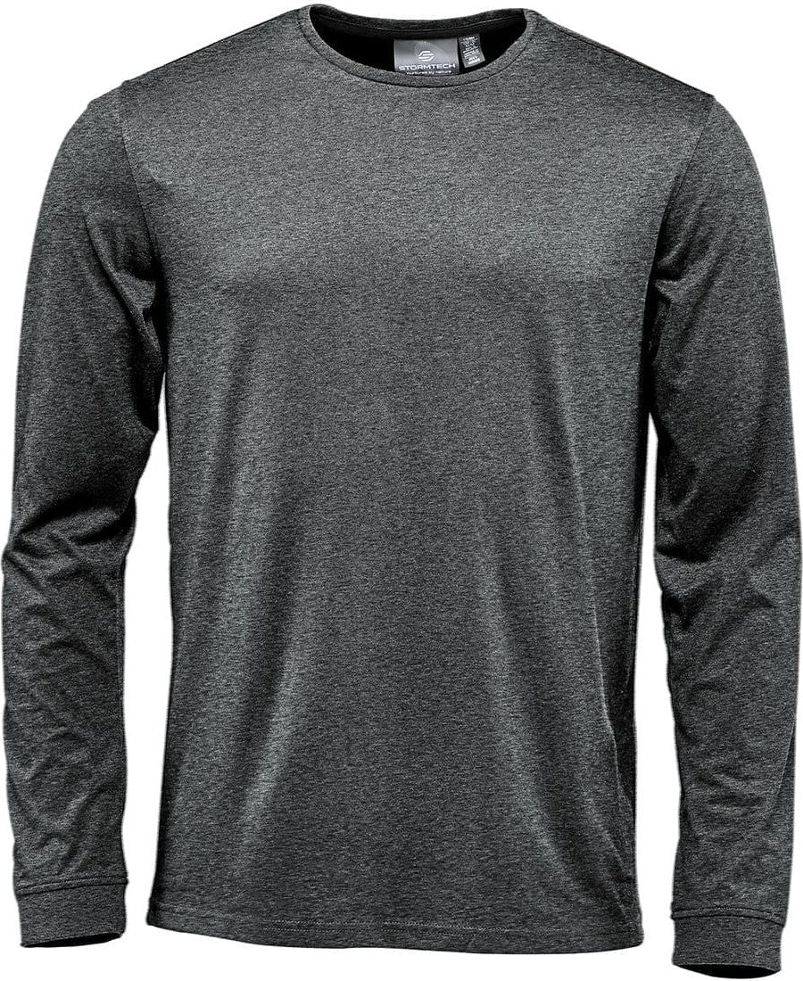 Stormtech Tgl-1 Men’s Torcello Long Sleeve Tee - Graphite Heather - Adult s