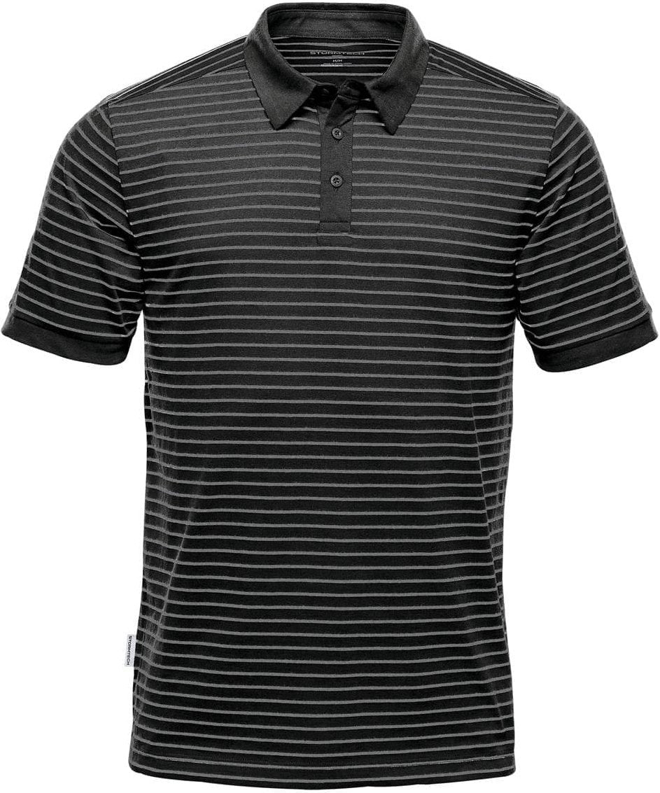 Stormtech Tgp-1 Men’s Railtown Polo - Black Gray Heather - Adult s
