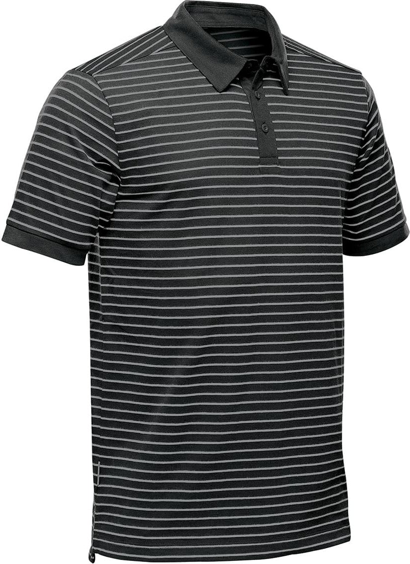Stormtech Tgp-1 Men’s Railtown Polo - Black Gray Heather