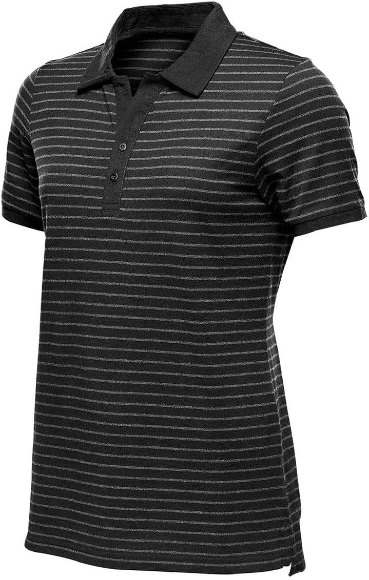 Stormtech Tgp-1w Women’s Railtown Polo - Black Gray Heather