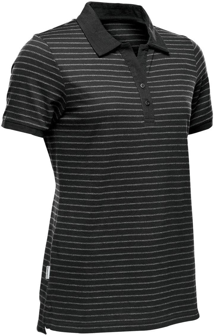 Stormtech Tgp-1w Women’s Railtown Polo - Black Gray Heather