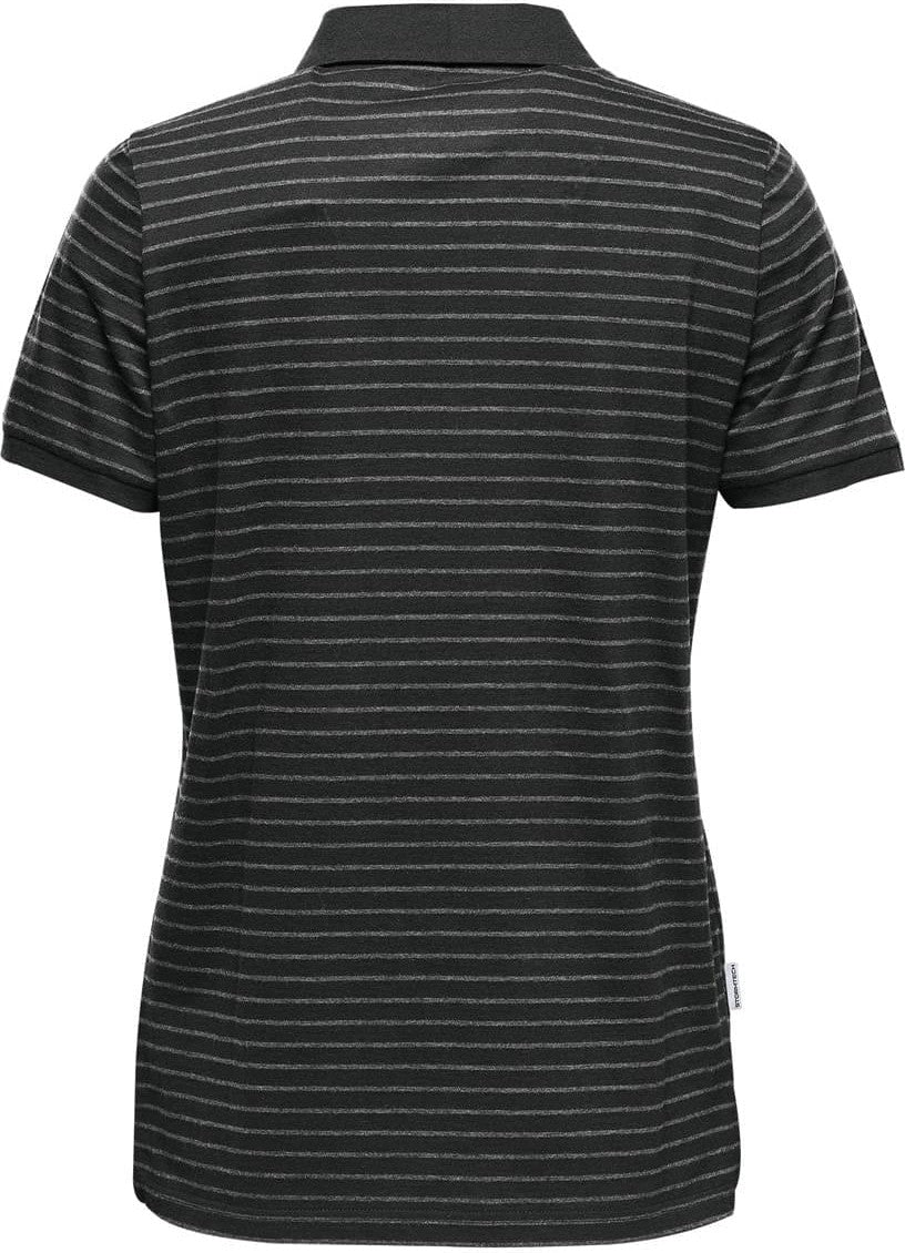 Stormtech Tgp-1w Women’s Railtown Polo - Black Gray Heather
