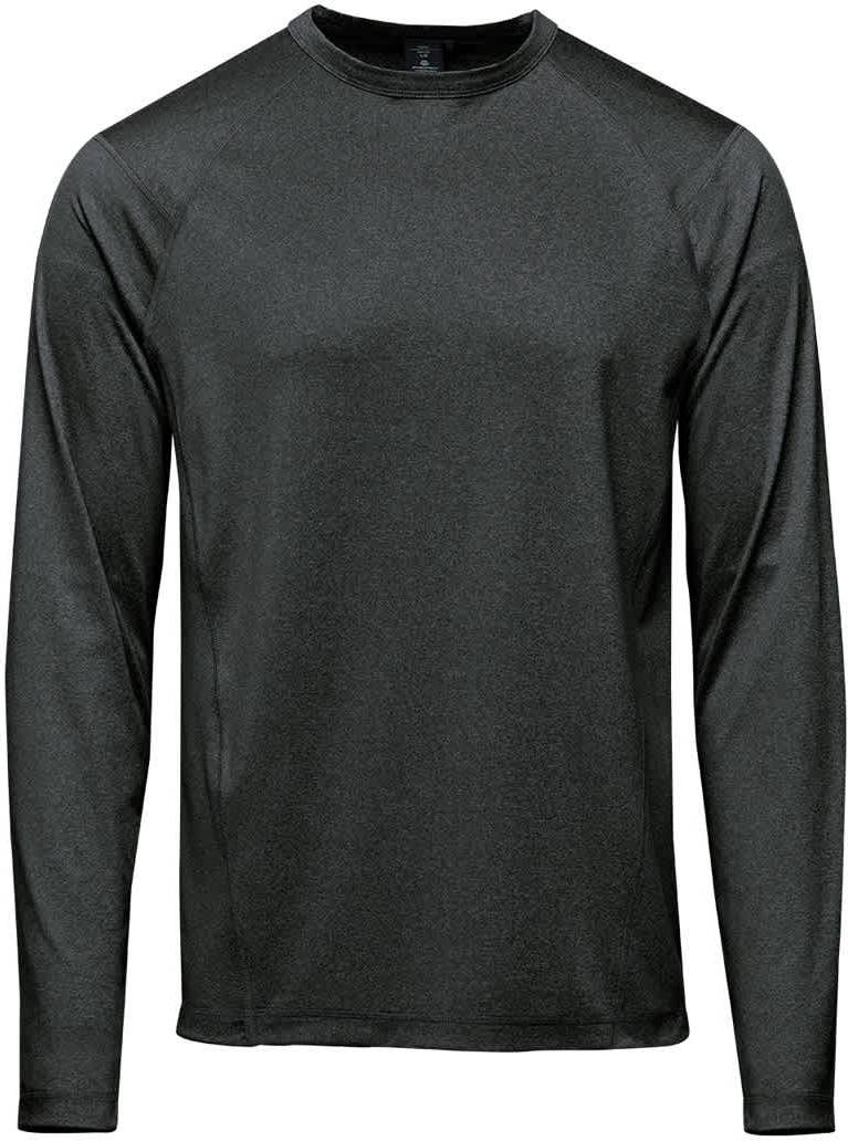 Stormtech Tlx-2m Men’s Volante H2x-dry L/s Tee - Charcoal Heather - Adult s