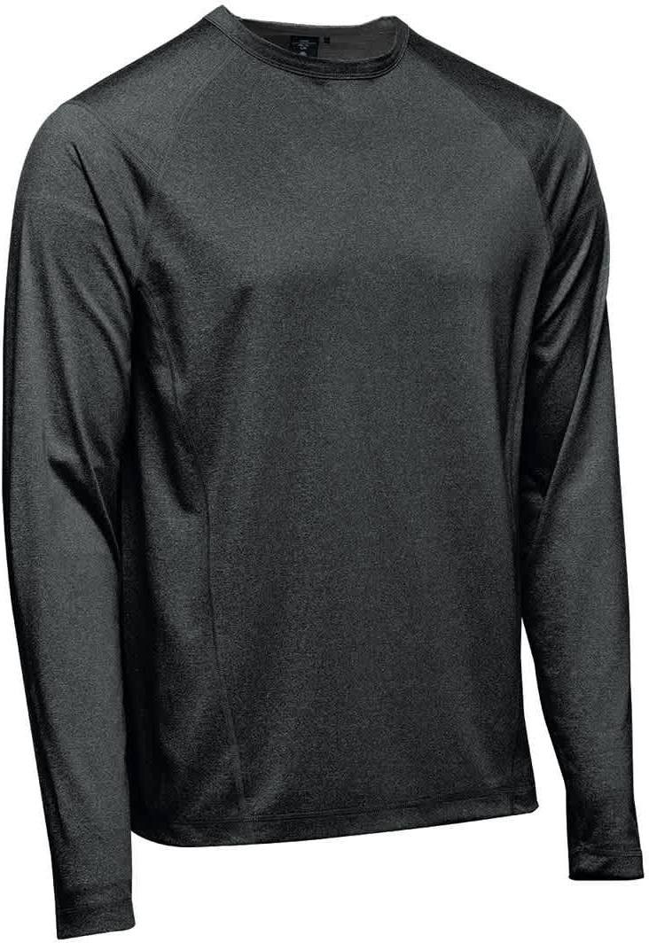 Stormtech Tlx-2m Men’s Volante H2x-dry L/s Tee - Charcoal Heather